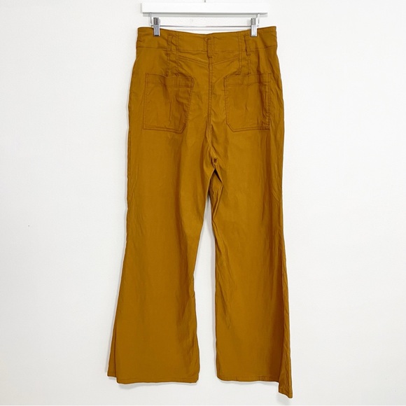 Anthropologie Maeve The Junie Jean High Rise Flare Leg Pants Bronze 32 - Picture 6 of 10